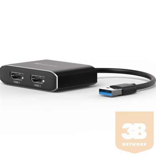 SANDBERG USB-adapter, USB 3.0 to 2xHDMI Link