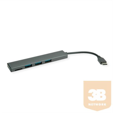 ADA Roline USB 3.2 Type-C - 3x USB + 1x Card - adapter