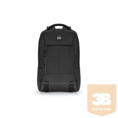 PORT DESIGNS Notebook hátizsák 140425, TORINO II BACKPACK 15.6/16’’ BLACK/Fekete