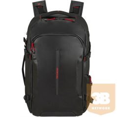   SAMSONITE Notebook hátizsák 142896-1041, TRAVEL BACKPACK S 38L 17.3" (BLACK) -ECODIVER