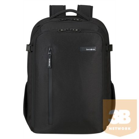 SAMSONITE Notebook hátizsák 143266-1276, LAPTOP BACKPACK L 17.3" EXP (DEEP BLACK) -ROADER