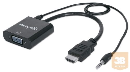 Manhattan HDMI apa --> VGA anya konverter, audio