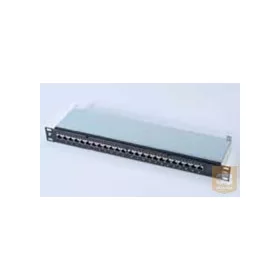   AMP Cat.6 STP 24 portos AMPTRAC Ready! patchpanel, 1U, fekete (1644042-2)