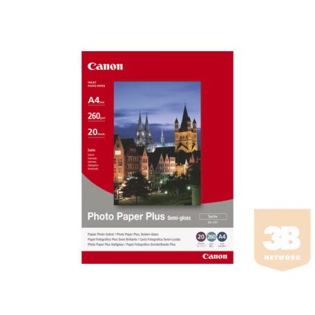 CANON SG-201 semi glossy photo paper inkjet 260g/m2 A3+ 20 sheets 1-pack