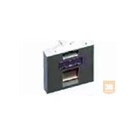   AMP "Mosaic" előlap - egyenes, porvédős, 45x45, 1db SL hellyel, fehér (1711277-1)