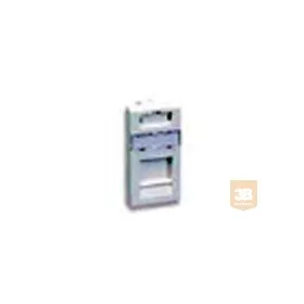   AMP "Mosaic" előlap - egyenes, porvédős, 22.5x45, 1db SL hellyel, fehér (1711349-1)