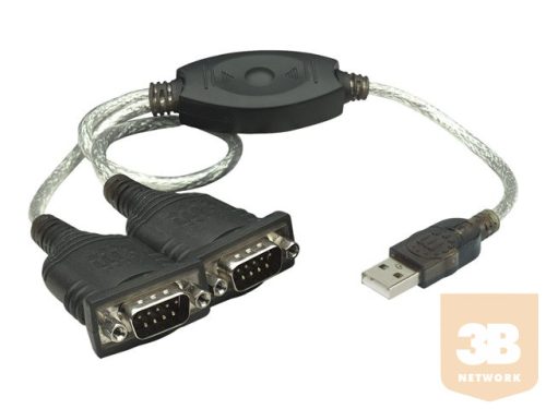 MANHATTAN 174947 Manhattan USB --> Serial konverter, 2 x RS232