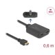 DELOCK Splitter HDMI 1x HDMI in > 2x HDMI out 4K 60Hz with downscaler