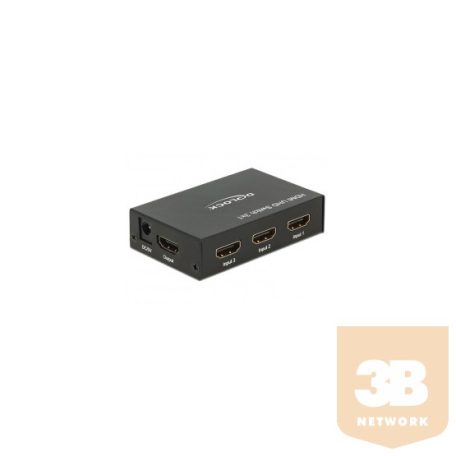 ADA Delock 18683 3x HDMI bemenet > 1x HDMI kimenet 4K HDMI UHD kapcsoló