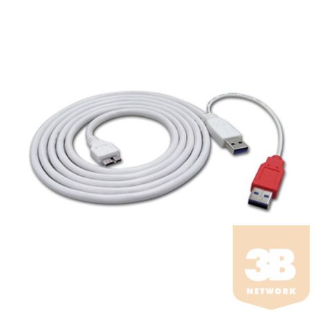 KAB Roline USB3.0 2xA-1xmicroB kábel - 1.8m