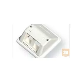   AMP DIN dupla előlap - döntött, 80x80, SL hellyel, fehér (2-966936-5)