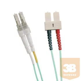   Optikai duplex patch kábel LC-SC 50/125 OM3 3m (200-056) EXCEL