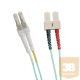 Optikai duplex patch kábel LC-SC 50/125 OM3 10m (200-058) EXCEL