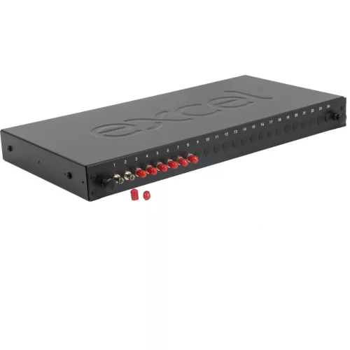Opt.patch panel ST 8 toldóval SM, 24 portos (200-428) EXCEL