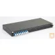 Optikai patch panel 1U SM LC duplex 24 port, 8 LC duplex toldóval töltve (200-472) EXCEL