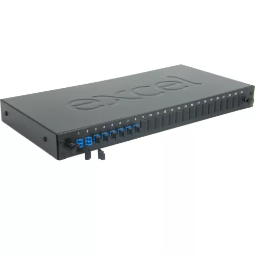 Opt.patch panel LC SM,24 portos 8 duplex toldóval (200-472) EXCEL