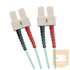   Optikai duplex patch kábel SC-SC 50/125 OM4 2m-AQUA (204-309) EXCEL