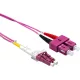 Opt.duplex patch kábel LC-SC 50/125 OM4 1m VIOLET (204-334) EXCEL