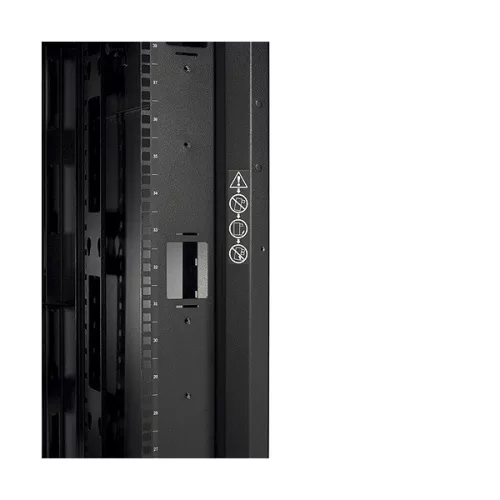 APC AR3350 42U magas, max: 1022 kg 750 mm széles, 1200 mm mély NetShelter SX típusú rackszekrény, fekete oldallal