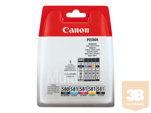 CANON PGI-580/CLI-581 Ink Cartridge BK/CMYK Sec