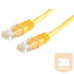 KAB Roline UTP Cat5e kábel - Sárga - 0.5m