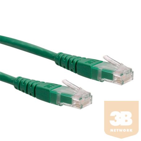 KAB Roline UTP Cat6 patch kábel - Zöld - 0,3m