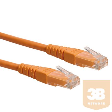 KAB Roline UTP Cat6 patch kábel - Narancs - 0,3m