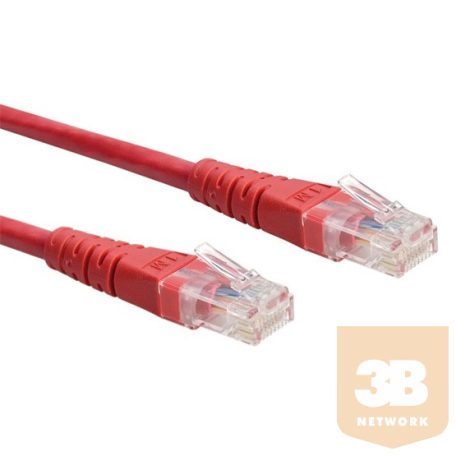 KAB Roline UTP Cat6 patch kábel - Piros - 0.5m