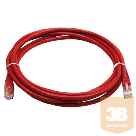 KAB Roline UTP Cat6 patch kábel - Piros - 3m
