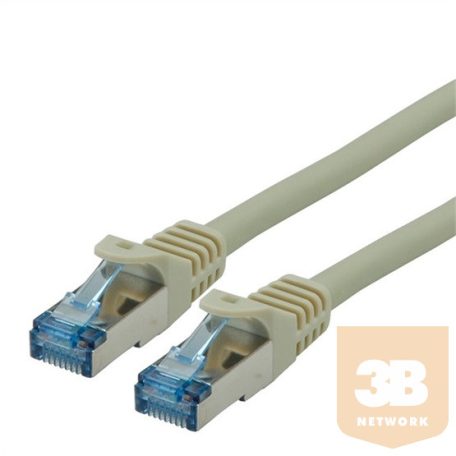 KAB ROLINE STP/FTP CAT6a LSOH patch kábel - szürke - 1m