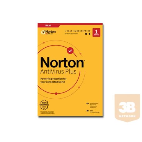 NORTONLIFELOCK Norton Antivirus Plus 2GB HU 1 User 1 Device 12Months Generic Gum MM