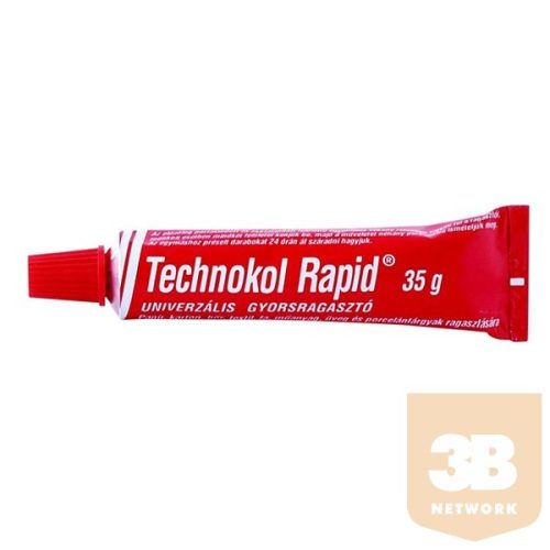 TECHNOKOL Ragasztó, folyékony, 35 g, TECHNOKOL "Rapid", piros