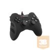 Rampage Gamepad - SG-R218 Black (USB, 1,8m kábel, PC és PS3 kompatibilis, fekete)