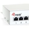 Equip Asztali patch panel - 227362 (12 port, Cat.6, árnyékolt, szürke)