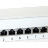 Equip Asztali patch panel - 227362 (12 port, Cat.6, árnyékolt, szürke)