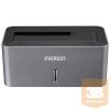 Everest HDD Dokkoló - HD3-530 (2,5"/3,5" HDD USB-A 3.0, Max.: 8TB, szürke)