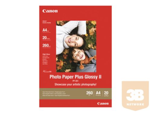 CANON PP-201 plus photo paper inkjet 260g/m2 A4 20 sheets 1-pack