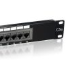 Equip Patch panel - 235316 (16 port, Cat5e, 1U, árnyékolatlan, fekete)