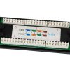 Equip Patch panel - 235325 (24 port, Cat5e, 1U, árnyékolatlan, fekete)