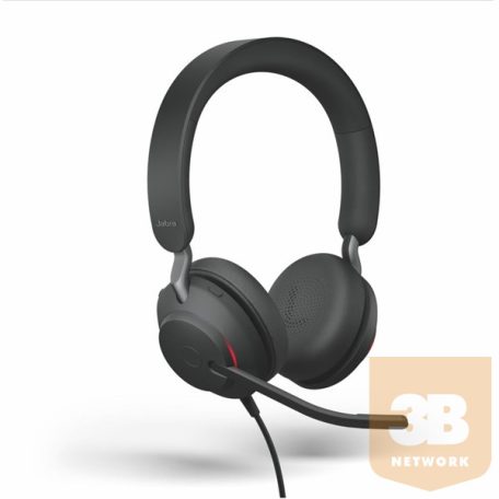 JABRA Fejhallgató - Evolve2 UC Stereo Vezetékes, Mikrofon