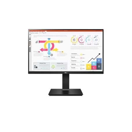 LG Monitor 24" - 24QP750P-B (IPS; 16:9; 2560x1440; 5ms; 300cd; DP, HDMI; HDR10, USB-C; sRGB99%)