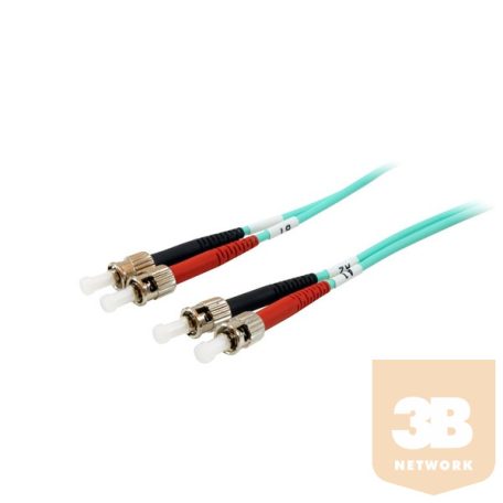 Equip Optikai Kábel - 25224207 (OM3, ST/ST, 50/125µ, LSOH, türkiz, 2m)