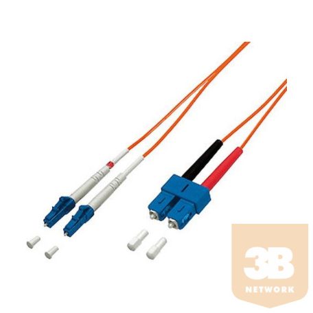 Equip Optikai Kábel - 254323 (OM1, LC/SC, 62,5/125µ, LSOH, narancssárga, 3m)