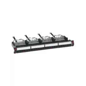   LEGRAND patch panel 19'-1U 24xRJ45 Cat5e árnyékolt (FTP) 6xRJ45 kazettás/LCS3 gyorscsatlakozós portok egyenes 100MHz 1G