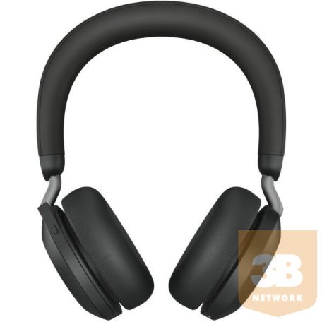JABRA Fejhallgató - Evolve2 75 UC Stereo Bluetooth Vezeték Nélküli, Mikrofon + Töltő állomás