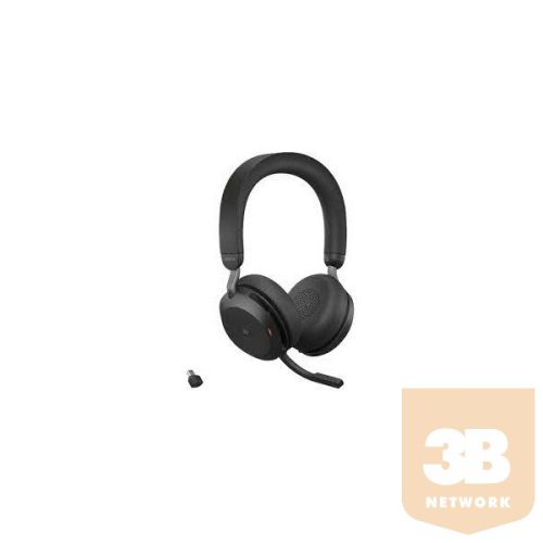 JABRA Fejhallgató - Evolve2 75 MS Stereo USB-C + Bluetooth Vezeték Nélküli, Mikrofon