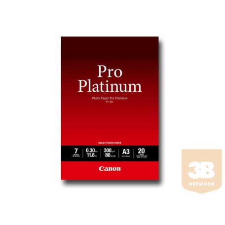 CANON PT-101 pro platinum photo paper 300g/m2 A3 20 sheets 1-pack