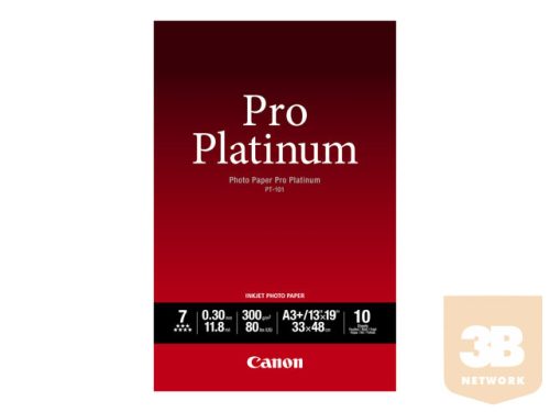 CANON PT-101 pro platinum photo paper 300g/m2 A3+ 10 sheets 1-pack