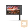 LG IPS monitor 27" 27UN880P-B 3840x2160, 16:9, 350cd/m2, 5ms, 2xHDMI/DisplayPort/USB-C/2xUSB, Pivot, hangszóró