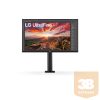 LG IPS monitor 27" 27UN880P-B 3840x2160, 16:9, 350cd/m2, 5ms, 2xHDMI/DisplayPort/USB-C/2xUSB, Pivot, hangszóró